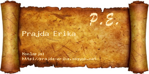 Prajda Erika névjegykártya